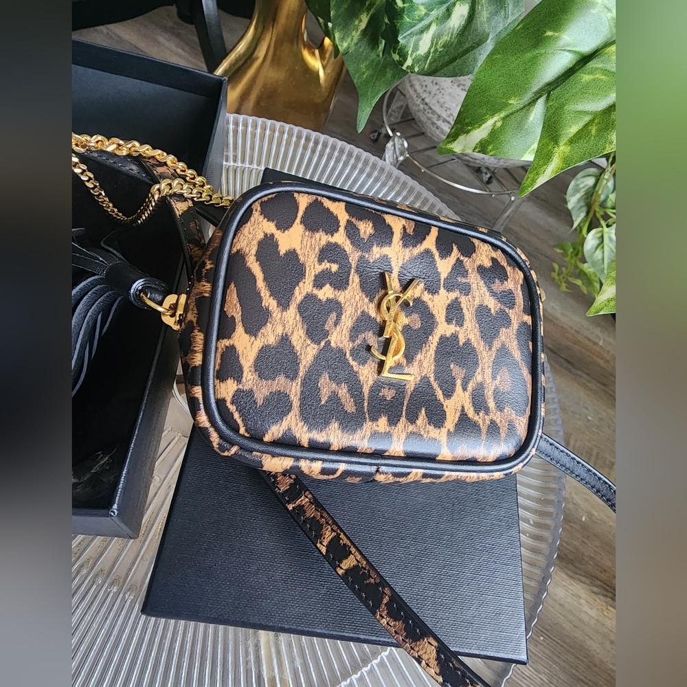 Authentic YSL Logo Lou Micro Crossbody Bag